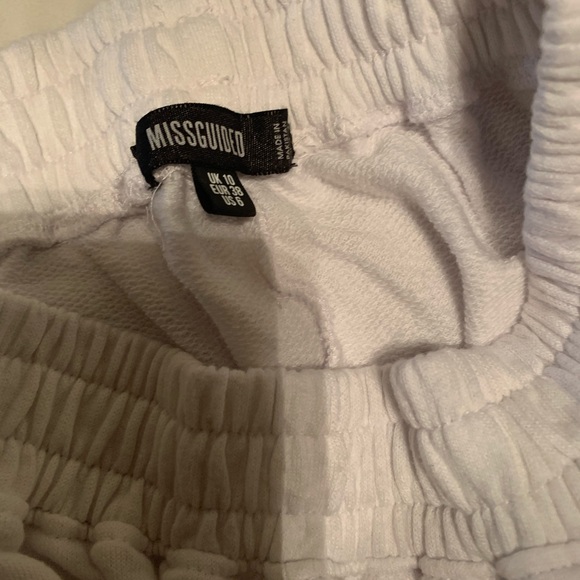 Missguided white sweatpants - Picture 2 of 3